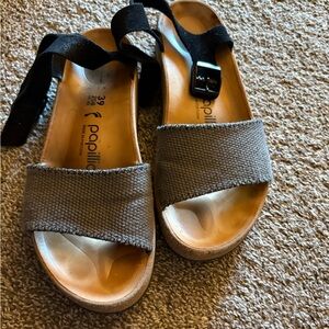 Papillio by Birkenstock  platform strap ankle sandals 39